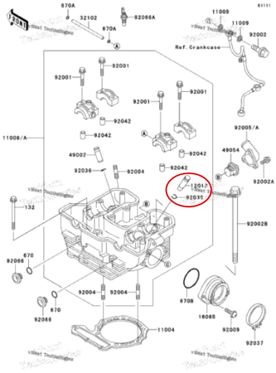 order N4 L2. K7 ♡ OEM Valve Guide INT KLR 87-24 - Universal Cycle Services Ltd.